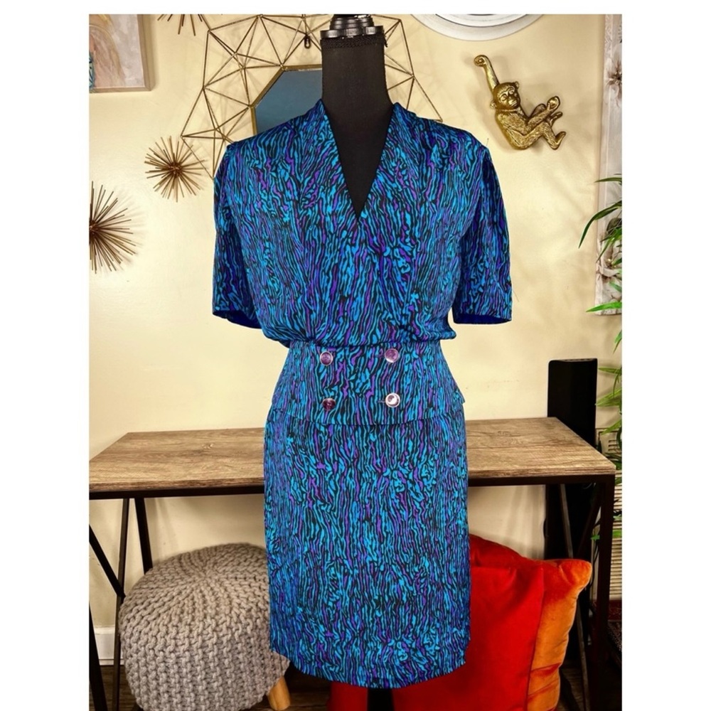 Vintage Peplum Skirt Set